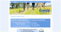 Desktop Screenshot of kneippverein-zw.de